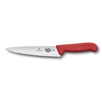 Универсальный нож Victorinox Fibrox 19 см, ручка фиброкс красная - Victorinox