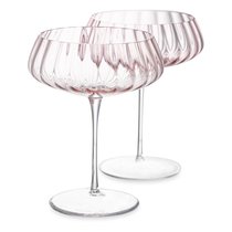 Набор креманок для шампанского Nude Glass Round UP Dusty Rose 400 мл, 2 шт, стекло хрустальное - Nude Glass