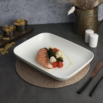 Блюдо прямоугольное 29,7x21,8 см h4,8 см 1575 мл без борта Fine Plus 6шт. - Noble