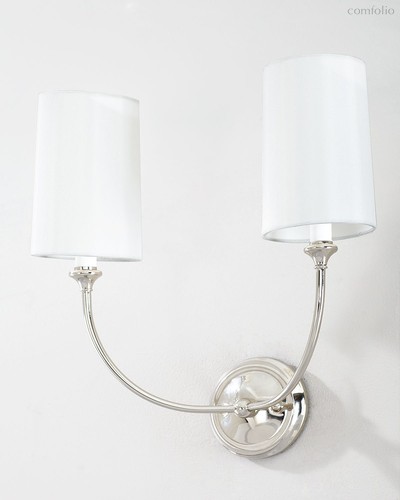 Серебряный двойной бра Сона, цвет серебряный - Louvre Home