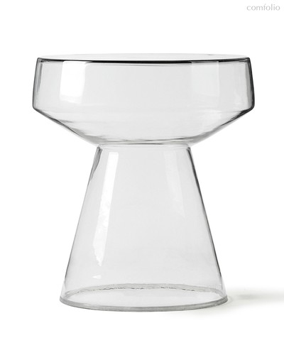 Прозрачный приставной столик Флумс Ø 37 см - Louvre Home