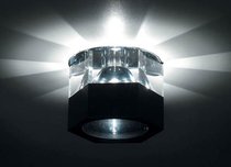 Donolux Светильник встраиваемый декоративный хрустальный, хром D 80 H 78 мм, капс.галог. лампа GY6,3 - Donolux