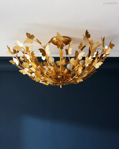 Большой потолочный светильник Кемптон, цвет золотой - Louvre Home