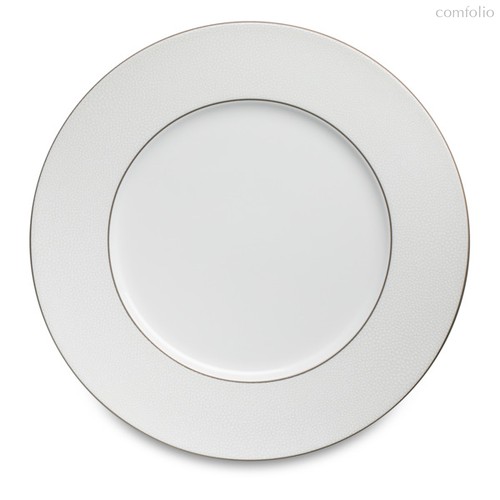 Тарелка обеденная Narumi Белый жемчуг 27 см, фарфор костяной, 27 см - Narumi