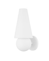 Белое бра Дрю с конусным плафоном