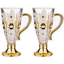 Набор Из 2-Х Кружек Lefard Gold Glass 250 мл Высота 16,5 см.