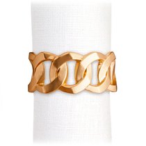 Набор колец для салфеток L’Objet Куба, 4 шт, позолота, п/к - L’Objet