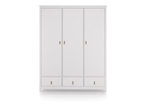 Шкаф Wood 3-х створчатый (белый) - Ellipse