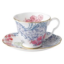 Чашка чайная с блюдцем Wedgwood Бабочки и цветы 180мл - Wedgwood
