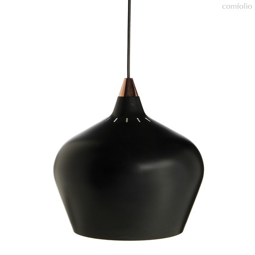 Лампа подвесная Cohen Small, черная матовая, черный шнур - Frandsen