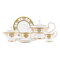 Сервиз чайный Narumi Золотая тиара на 6 персон 21 предмет, фарфор костяной - Narumi
