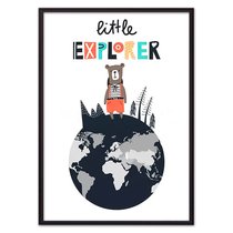Медведь "Little eхplorer", 50x70 см - Dom Korleone
