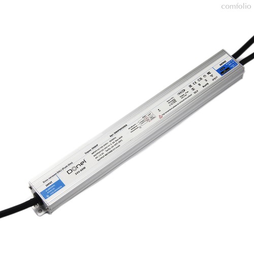 блок питания DALI 60Вт, DC24В, 2.5А, IP67, 292*37*22мм, с функцией Push-Dim, PFC >0.95, серия:DN8HF - Donel