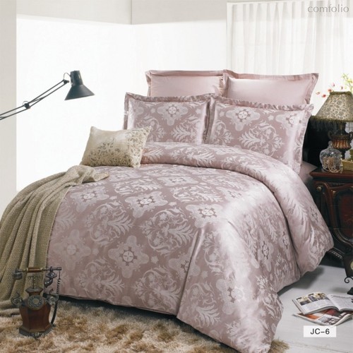 Комплект постельного белья JC-06, цвет бежевый, 1.5-спальный - Valtery