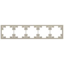 Пятиместная рамка 35850 LT, латте