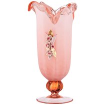 Ваза White Crystal Rosa Oksan Высота 42см