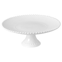 Блюдо на ножке Pearl White PEP334-WHI(PEP334-02202F), цвет белый, 34 см - Costa Nova