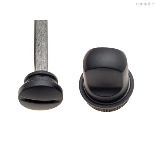 Фиксатор поворотный на круглом основании Fratelli Cattini WC-1 1FS-NM матовый черный - Fratelli Cattini