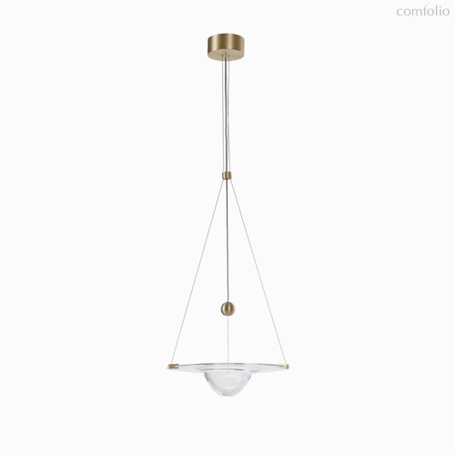 Подвесной светильник Saturn диаметр 42, цвет золотой/прозрачный - Cosmo