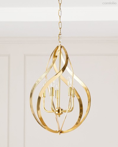 Золотая люстра Оуэн, цвет золотой - Louvre Home