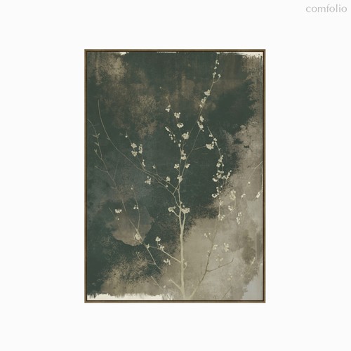 Постер Tense 140х100, цвет бежевый/зеленый - Cosmo