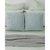 Подушка декоративная стеганая из хлопкового бархата мятного цвета из коллекции Essential, 45х45 см - Tkano