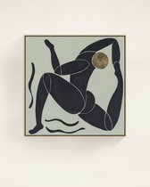 Интерьерное жикле Deco Figure I, цвет зеленый - Louvre Home