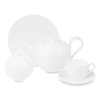 Сервиз чайный Decor de table Плиссе на 6 персон 20 предметов, фарфор костяной, п/к - Decor De Table