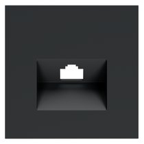 Накладка для розетки компьютерной RJ45 кат.6, S70 графит - Voltum