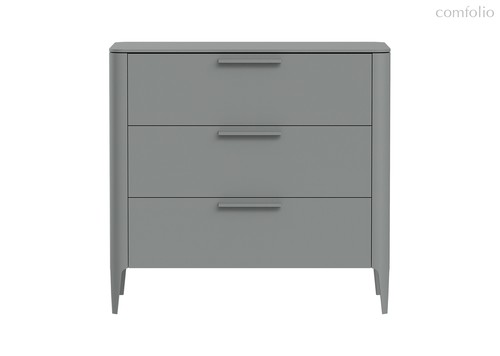 Комод Type 3 ящика ширина 90 см (серый) - Ellipse