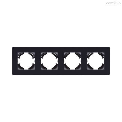 Рамка 4-постовая, черный Kollinger Eleganz Acryl EA4BK - Kollinger