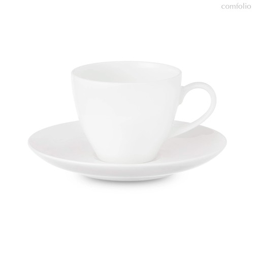 Чашка для эспрессо с блюдцем Narumi Белый декор 120 мл, фарфор костяной - Narumi
