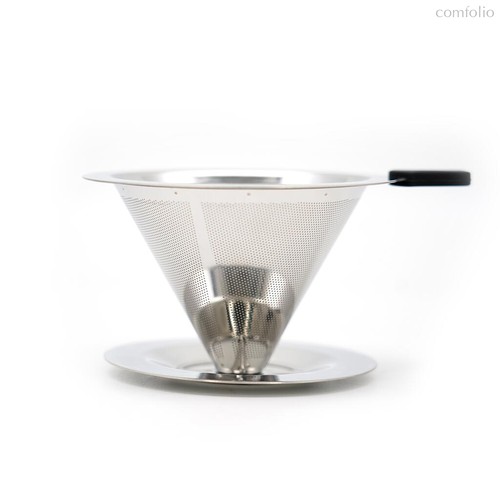 Воронка фильтр для заваривания кофе, пуровер (дриппер) 1 чашка нерж. P.L.- Barbossa - P.L. Proff Cuisine