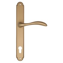 Дверная ручка на планке Fratelli Cattini "LUCCIA" CYL PL01-BS матовая латунь - Fratelli Cattini