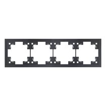 Четырехместная рамка классик 35940 MB, черный сатин - Rikett