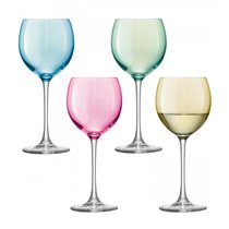 Набор из 4 бокалов для вина Polka 400 мл пастельный - LSA International