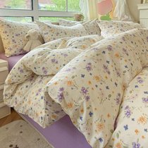 Комплект постельного белья CA-7-756 Дуэт Сатин печатный с наволочками 70х70х2шт.+ 50х70х2шт. - АльВиТек