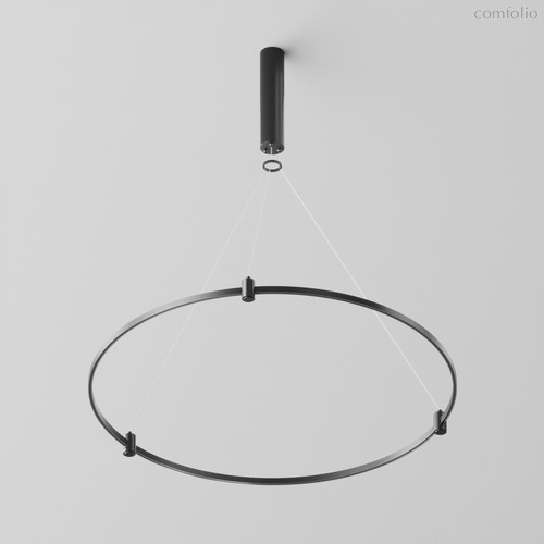 Готовая конструкция круглая D800мм c основанием под блок питания без светильников и блока питания, черный - Maytoni