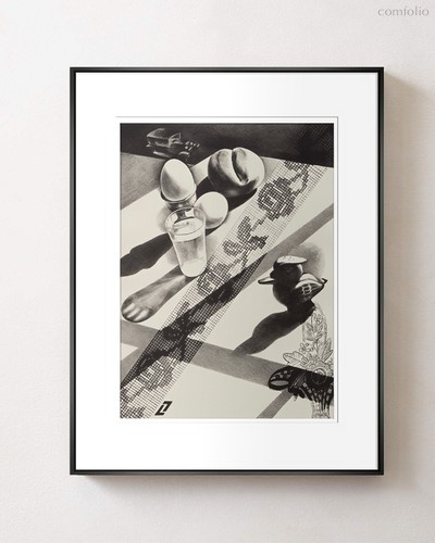 Интерьерный постер Breakfast, цвет бежевый - Louvre Home