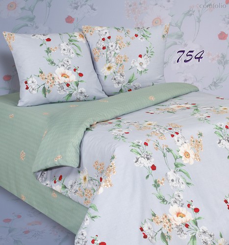 Комплект постельного белья ПА-4-754 Семья Поплин с наволочками 70х70х2 шт. - АльВиТек