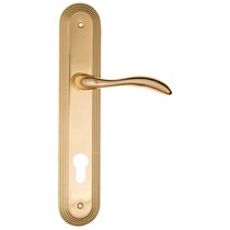 Дверная ручка на планке Fratelli Cattini LUCCIA CYL PL288-OLV полированная латунь - Fratelli Cattini