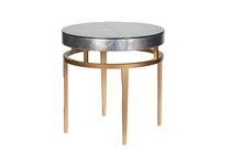 Стол журнальный "Футуро (Futuro)" серебристый d61x61см - Garda Decor