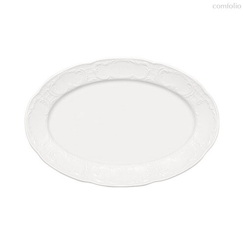 Тарелка овальная плоская 36x24 см, с бортом, Mozart - Bauscher