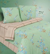 Комплект постельного белья ПА-3-711 Евро Поплин с наволочками 70х70х2шт.