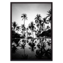 Пальмы у бассейна, 30x40 см - Dom Korleone