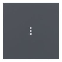 Клавиша одноклавишного выключателя с подсветкой 35602 BT, базальт - Rikett