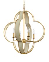 Бежевая люстра Палмер, цвет золотой - Louvre Home