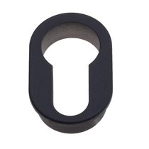 Накладка под цилиндр на овальном основании Fratelli Cattini CYL 1FS/2FS-NM матовый черный 2 шт. - Fratelli Cattini