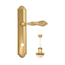 Дверная ручка Venezia Monte Cristo WC-2 на планке PL98 полированная латунь - Venezia Collezione