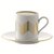 Набор из 4 чашек для кофе с блюдцами Signature Chevron 500 мл, золото - LSA International